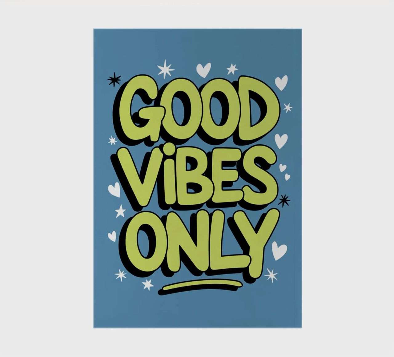 GOOD VIBES ONLY notebook by logic