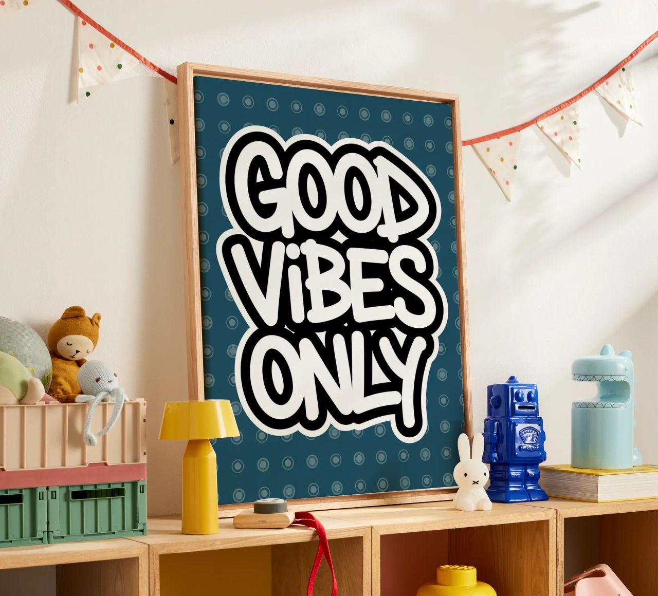 GOOD VIBES ONLY canvas by logic