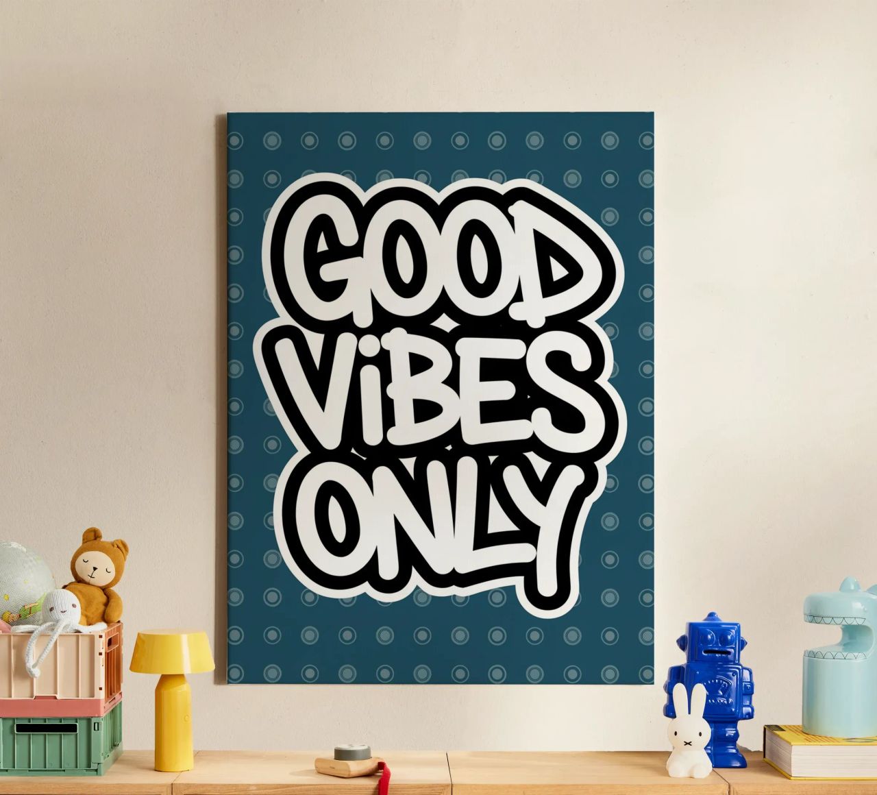 GOOD VIBES ONLY canvas by logic