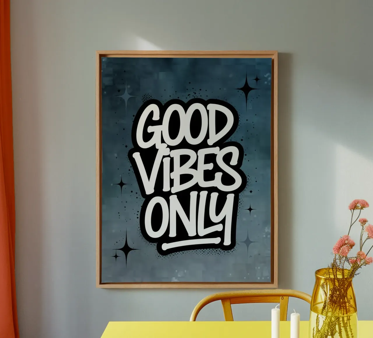 GOOD VIBES ONLY canvas by logic