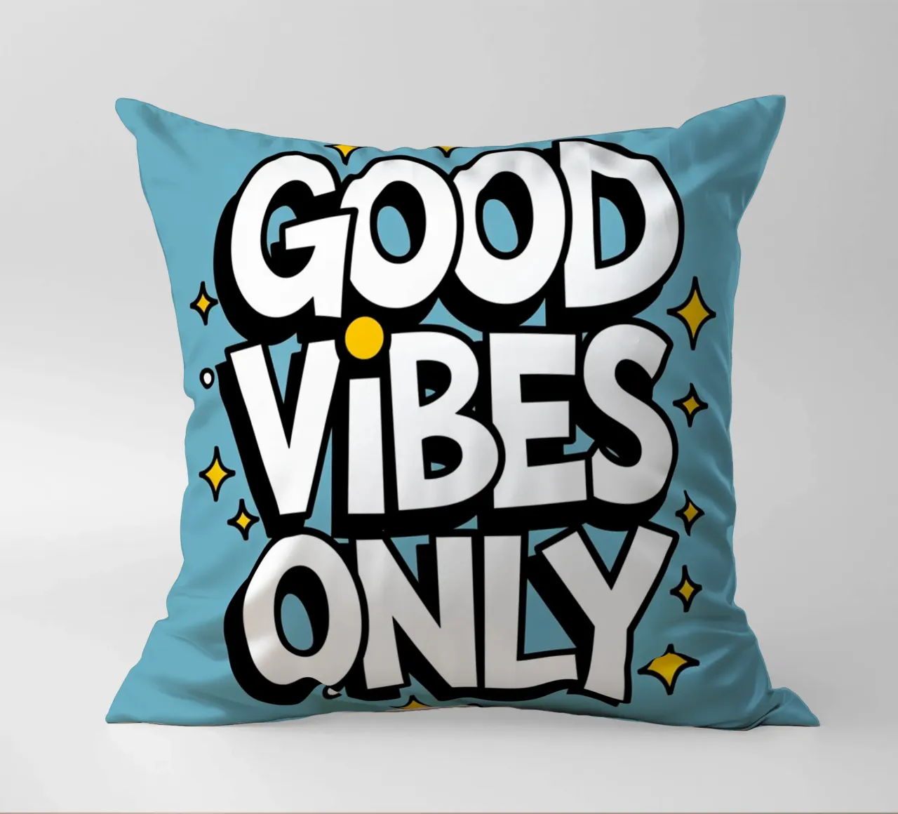 GOOD VIBES ONLY decorative cushion by logic