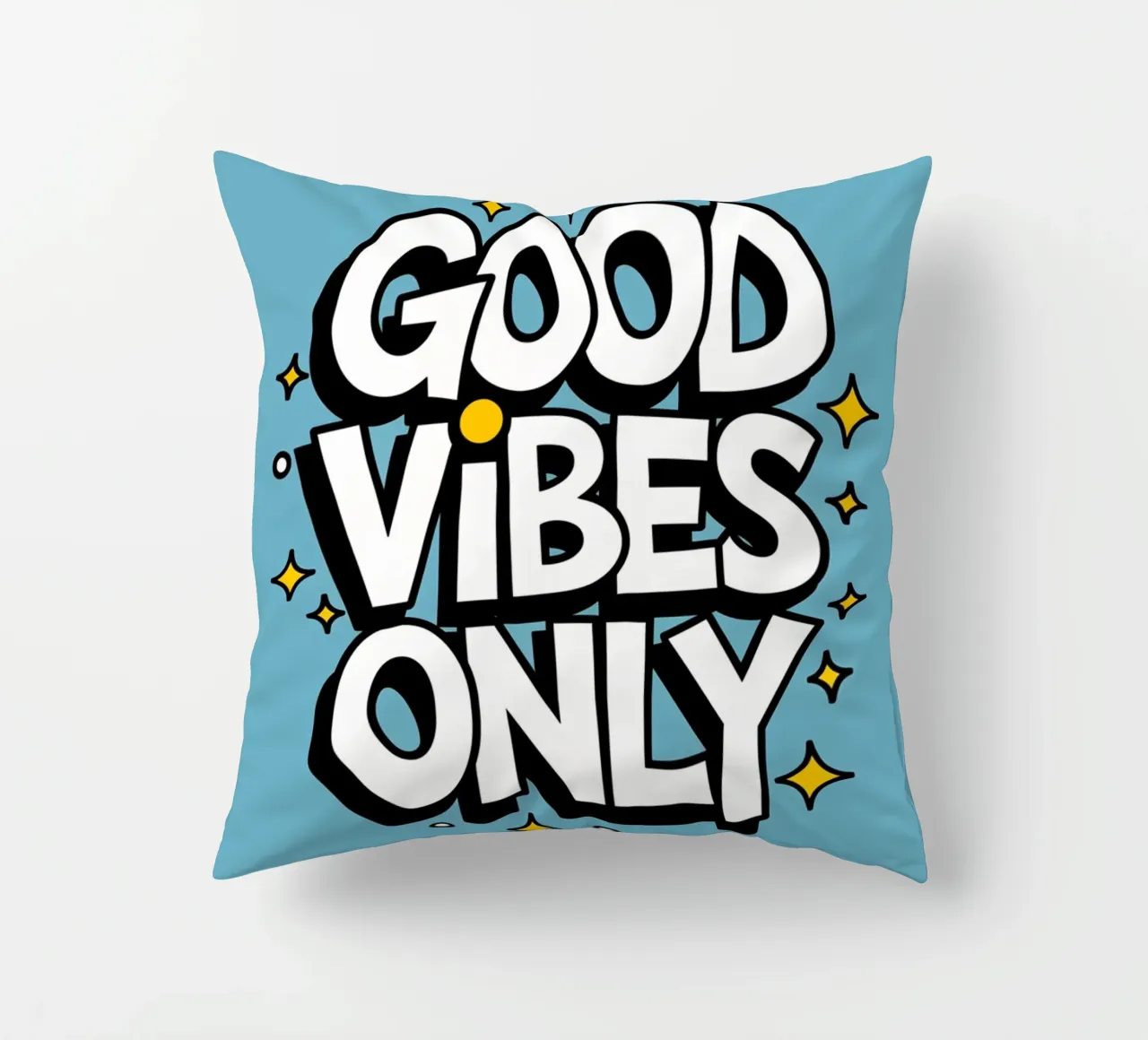 GOOD VIBES ONLY decorative cushion by logic