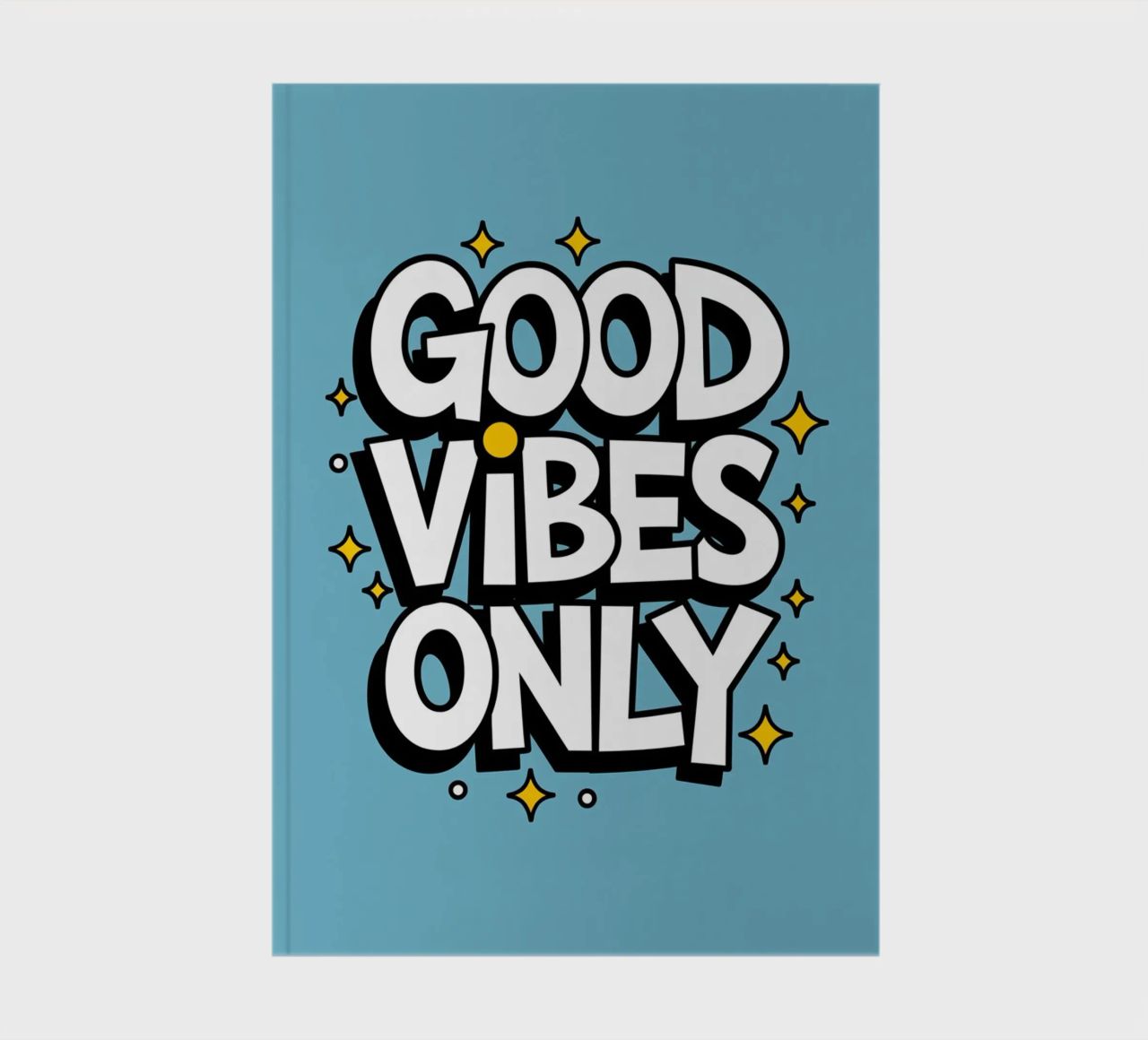 GOOD VIBES ONLY notebook by logic