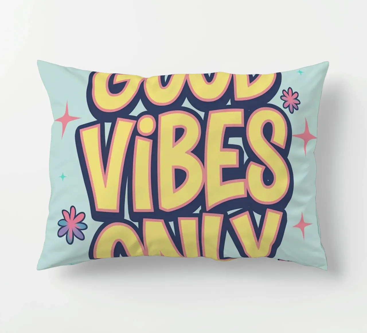GOOD VIBES ONLY decorative cushion by logic