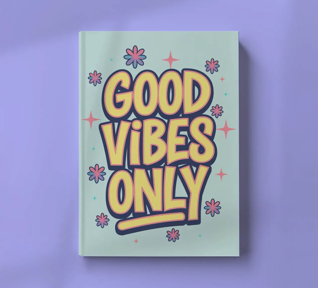 UNIQUEMENT DES BONNES VIBRATIONS carnet de notes de logic