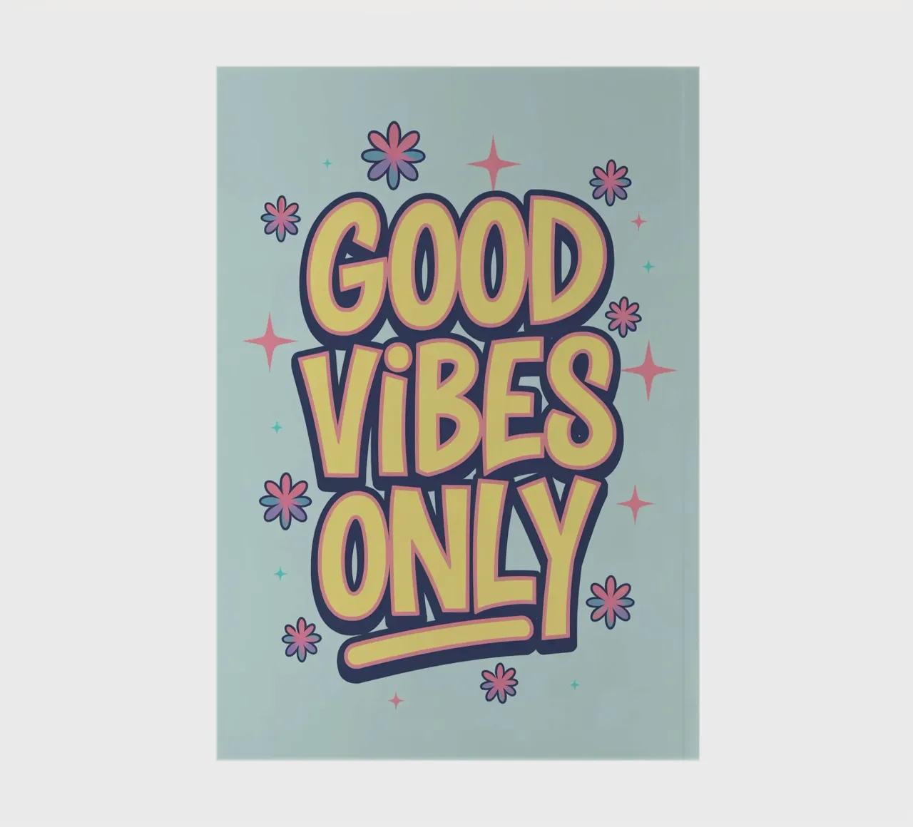 UNIQUEMENT DES BONNES VIBRATIONS carnet de notes de logic