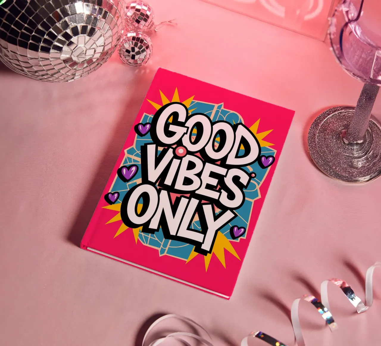 GOOD VIBES ONLY notebook by logic