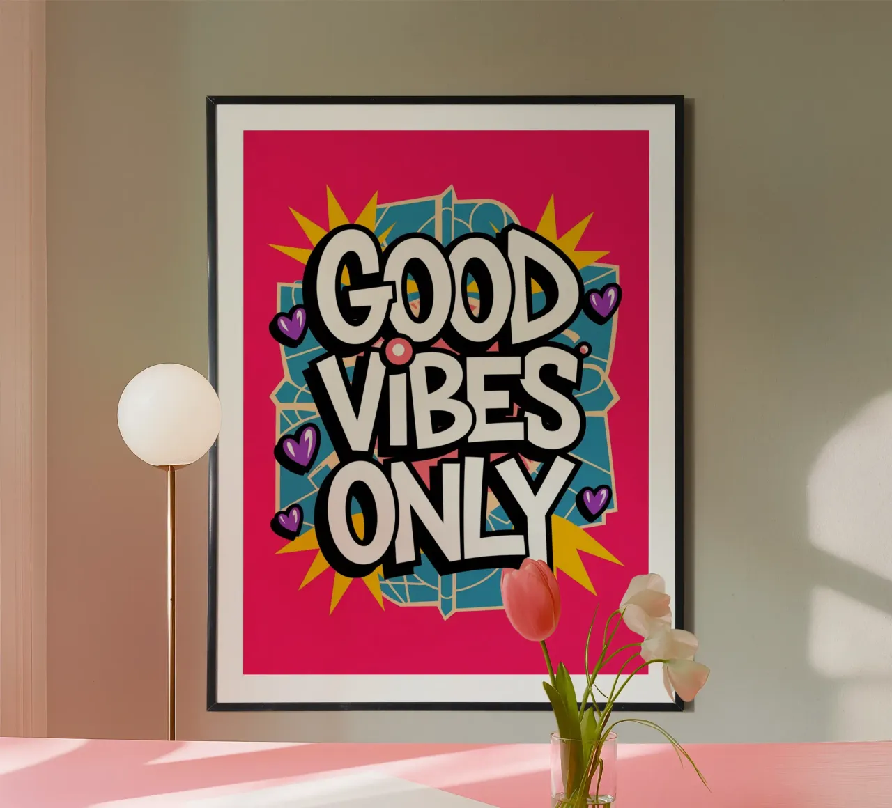 GOOD VIBES ONLY hahnemühle by logic
