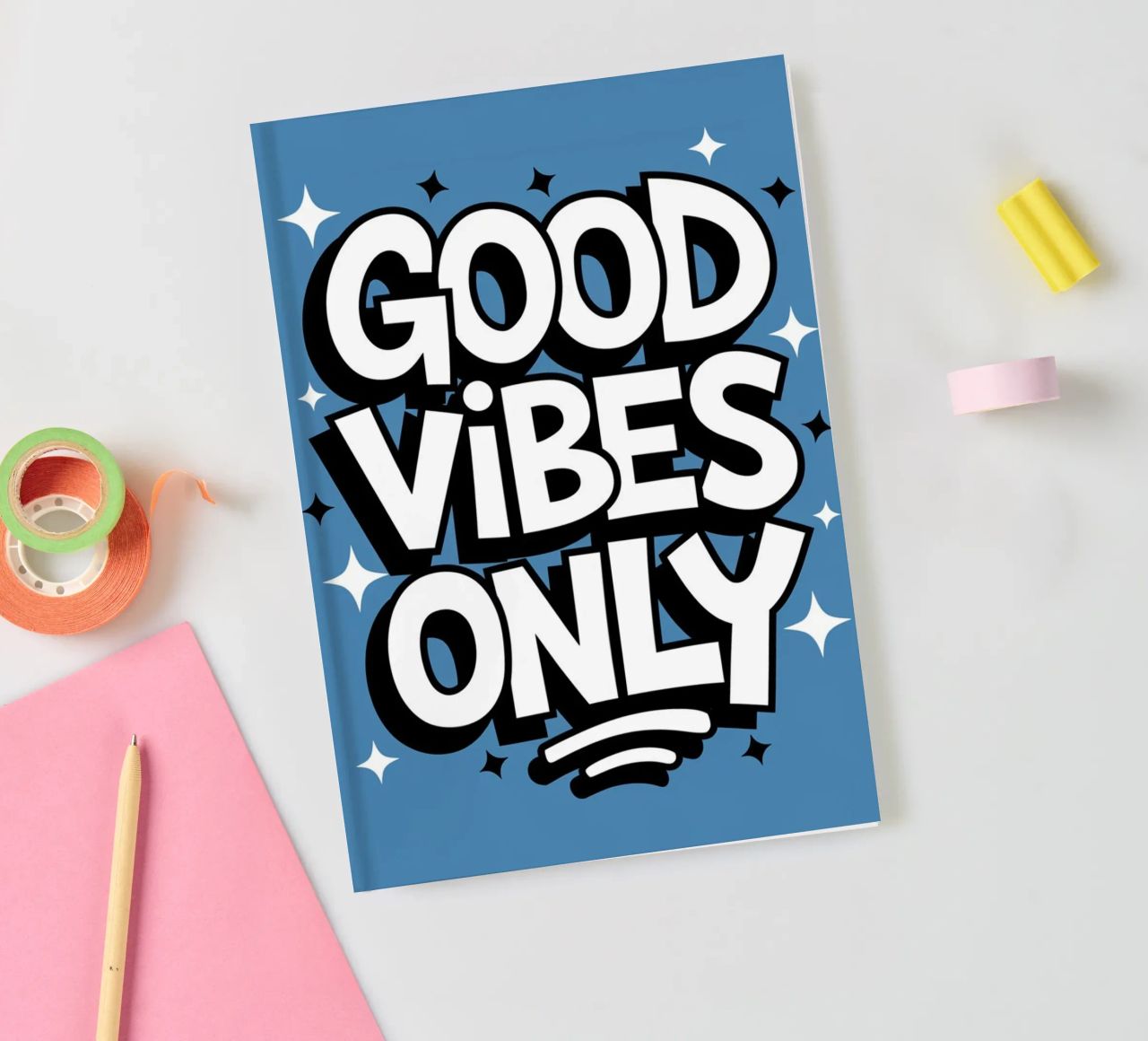 GOOD VIBES ONLY notebook by logic