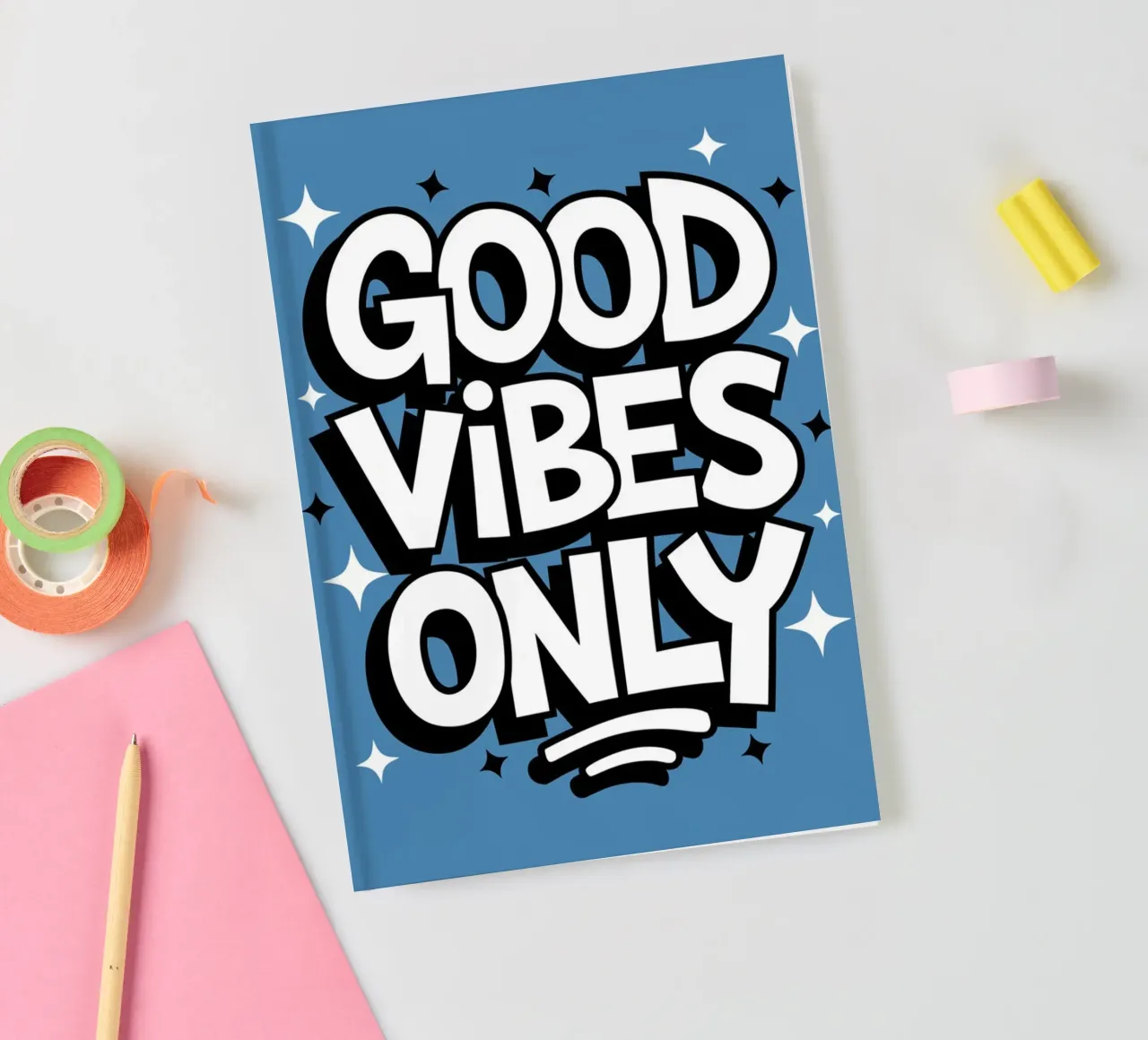 GOOD VIBES ONLY notebook by logic