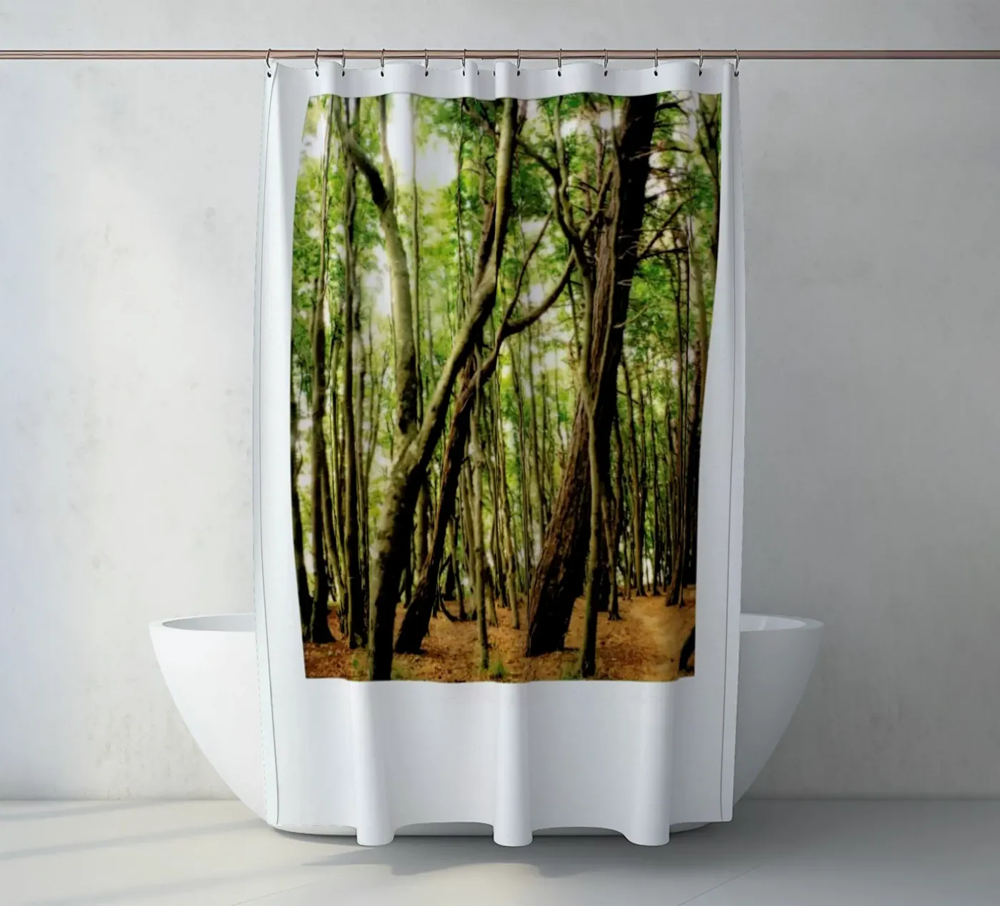 Forest Duschvorhang von Lou Garoup