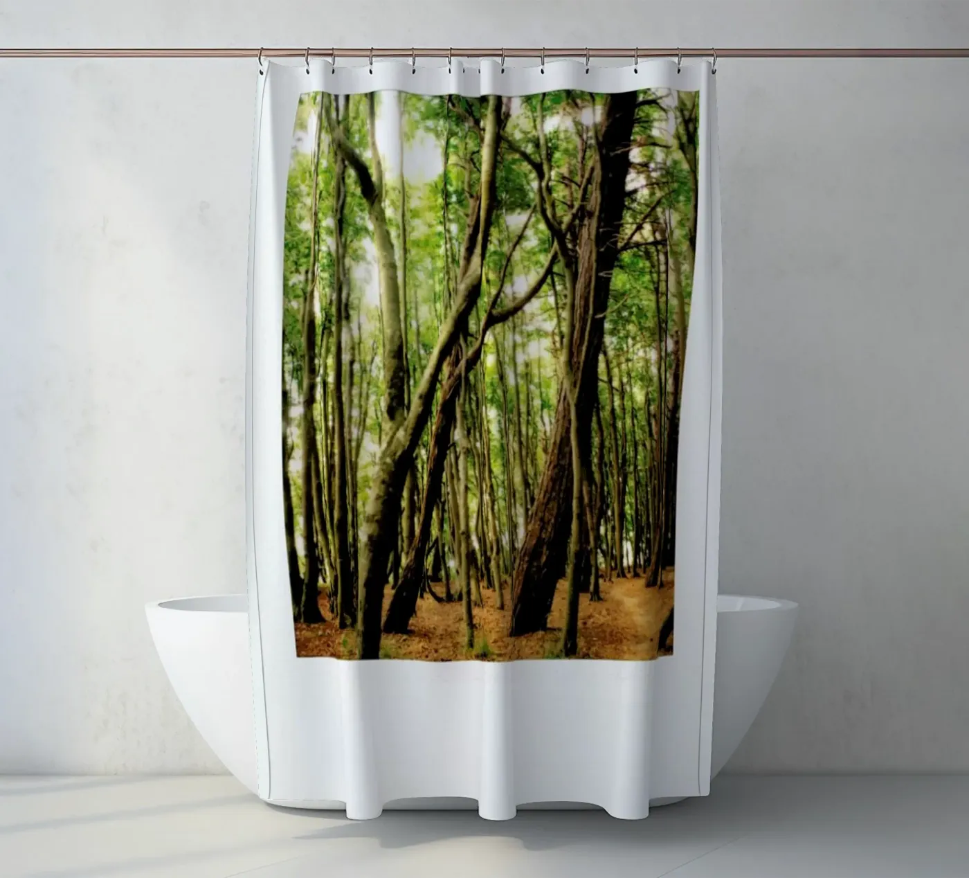 Forest Duschvorhang von Lou Garoup