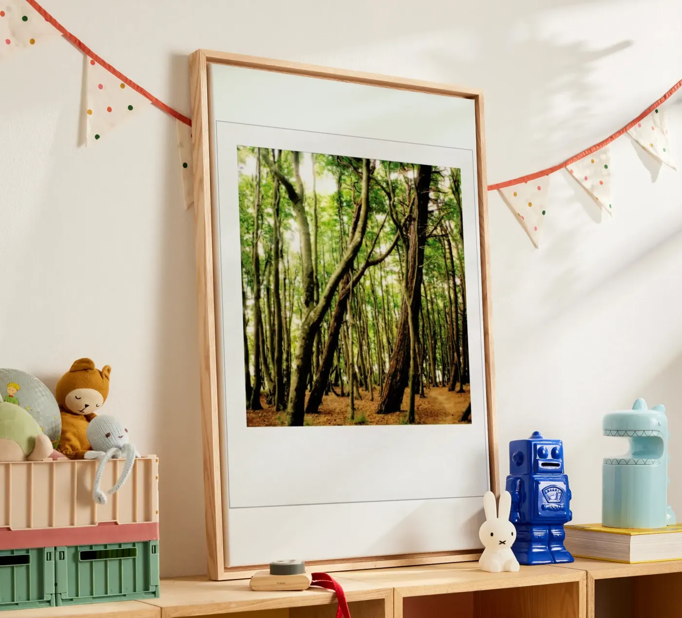 Forest canvas van Lou Garoup