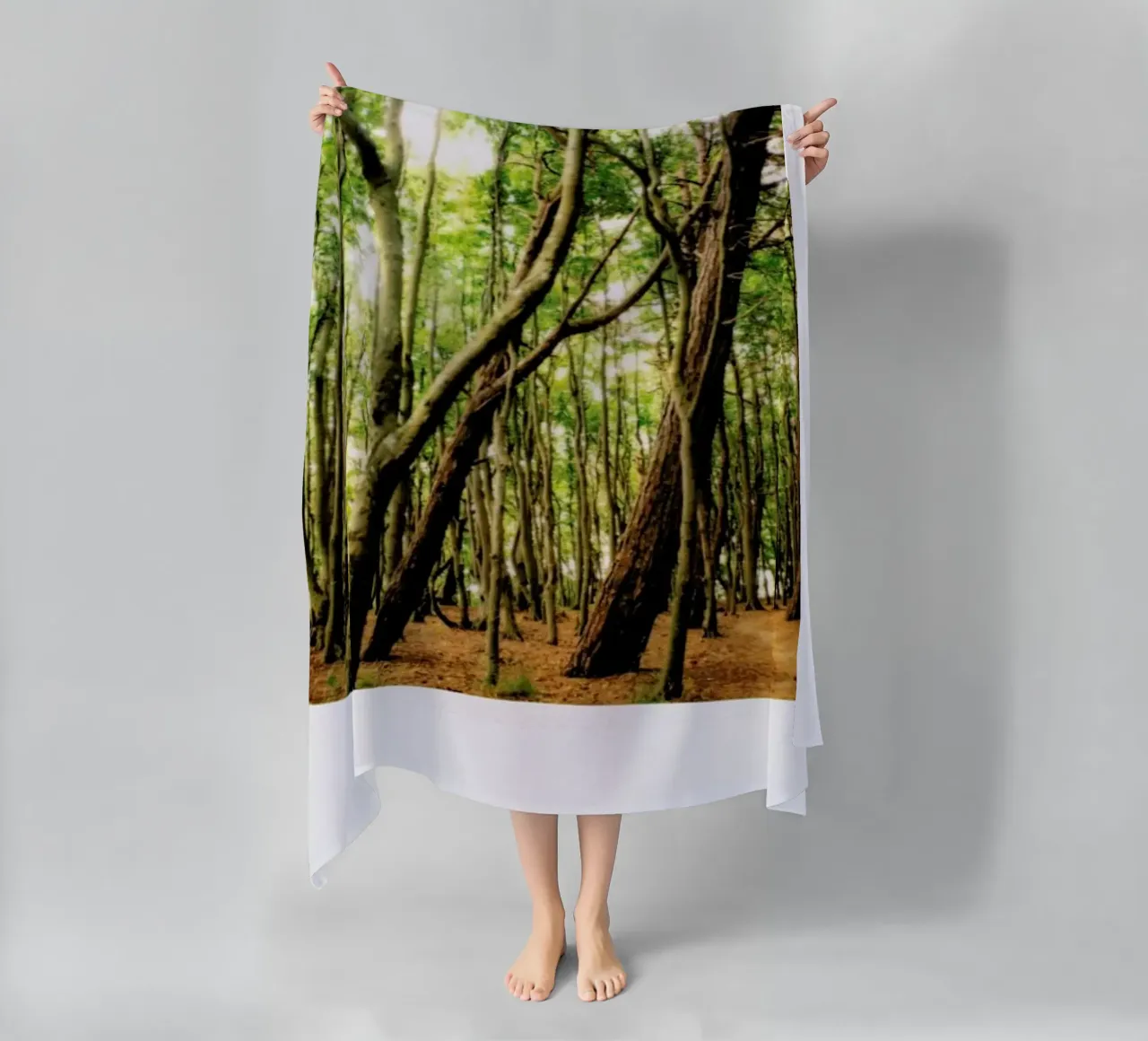 Forest beach towel by Lou Garoup