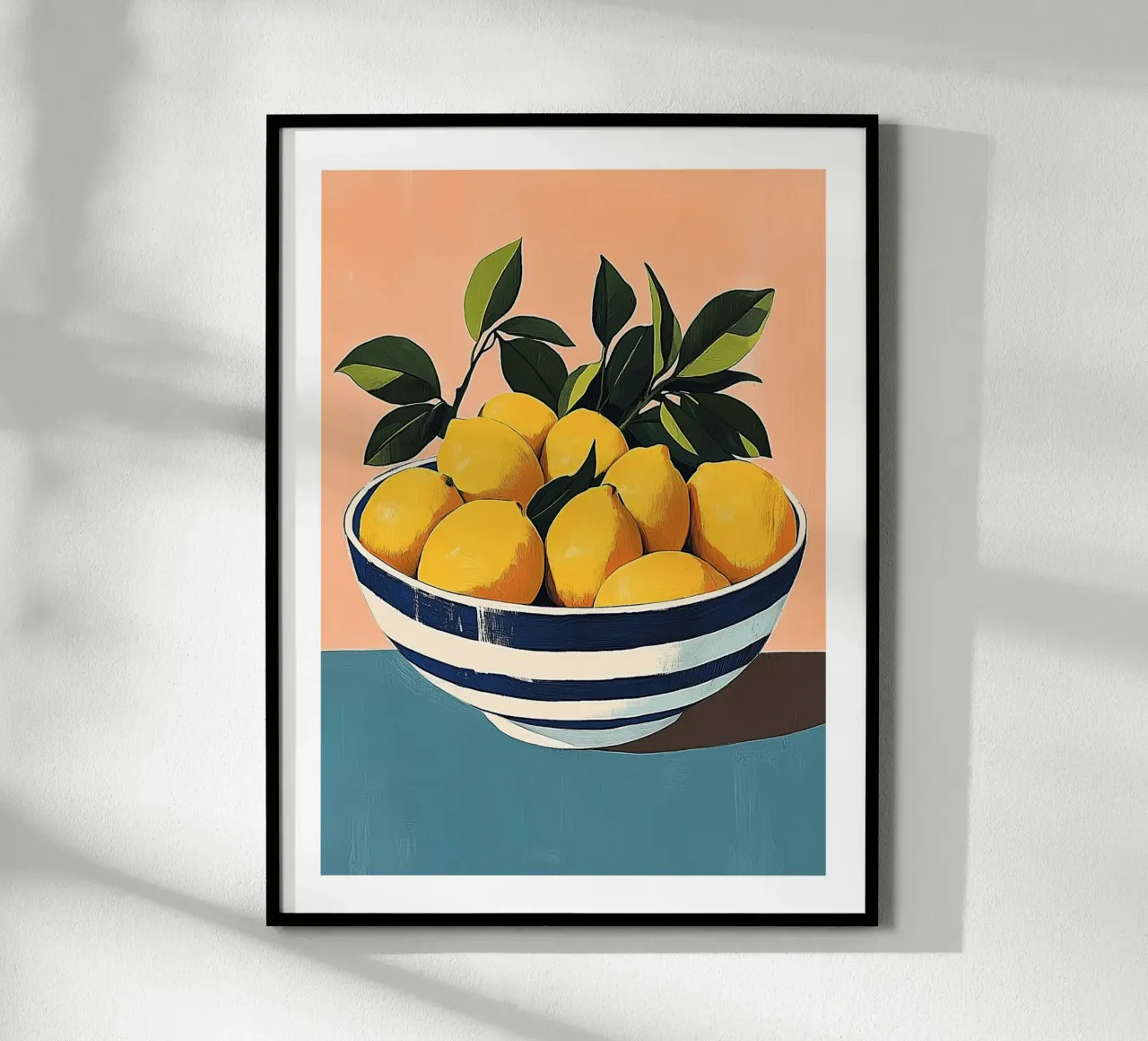 Bowl of lemons on a pastel background hahnemühle by Spice & Style