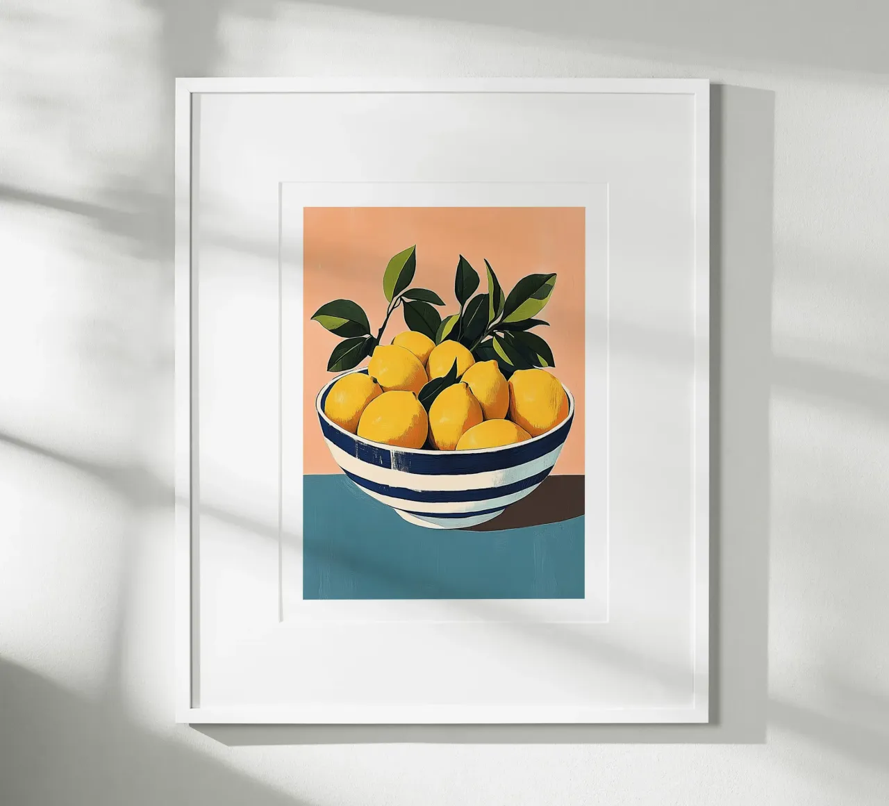 Bowl of lemons on a pastel background hahnemühle by Spice & Style