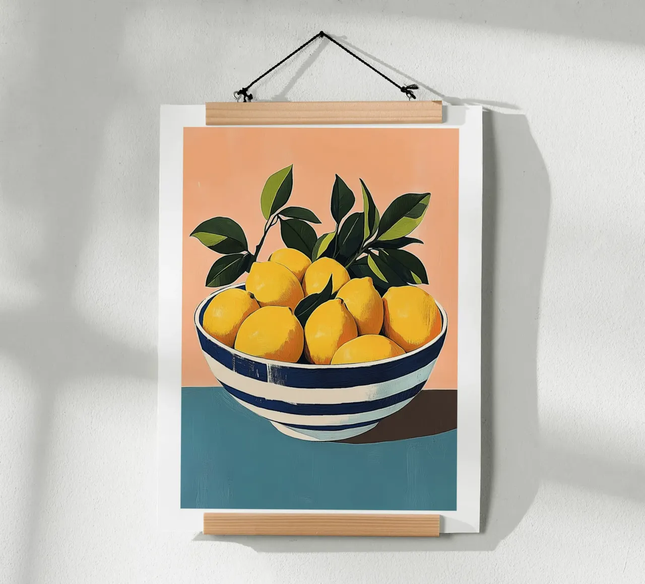 Bowl of lemons on a pastel background hahnemühle by Spice & Style