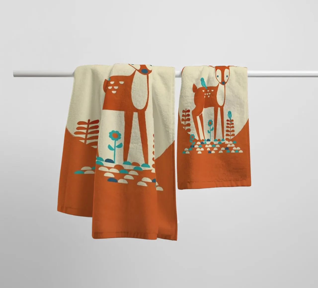 Little Birds asciugamano da bagno da Jay Fleck