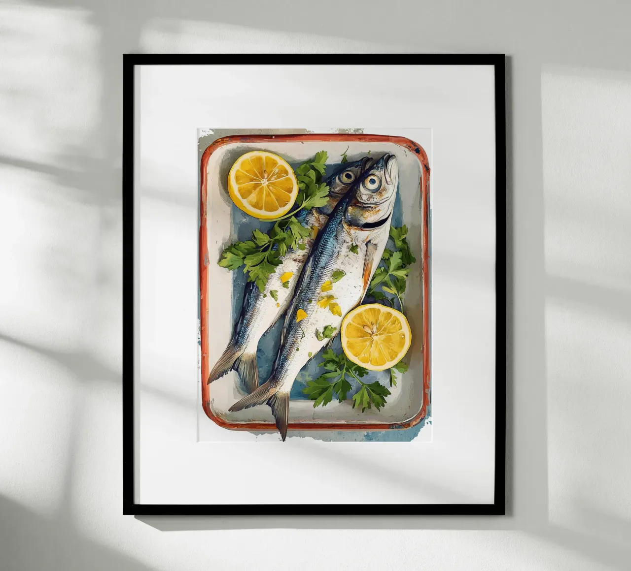 Pesce fresco con limone e prezzemolo carta hahnemühle da Spice & Style