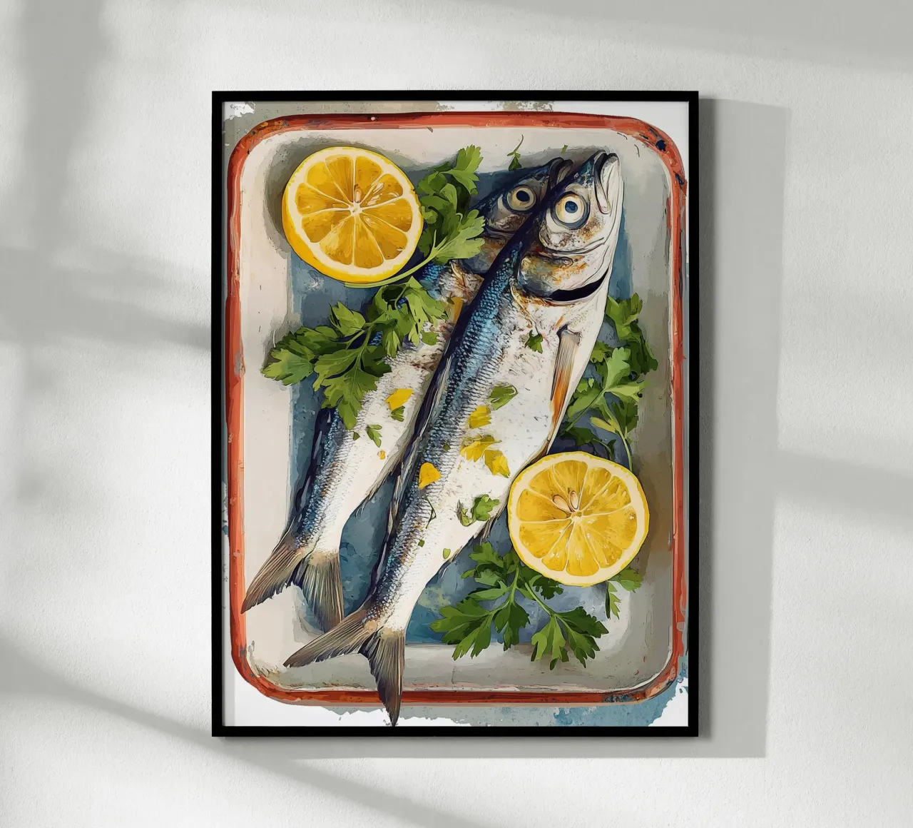 Pesce fresco con limone e prezzemolo carta hahnemühle da Spice & Style