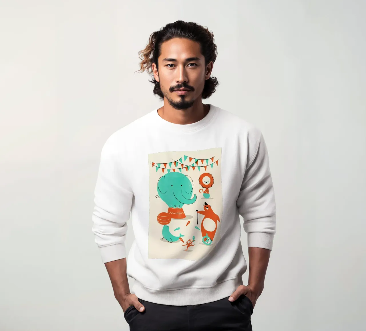 Circus sweatshirt by Jay Fleck