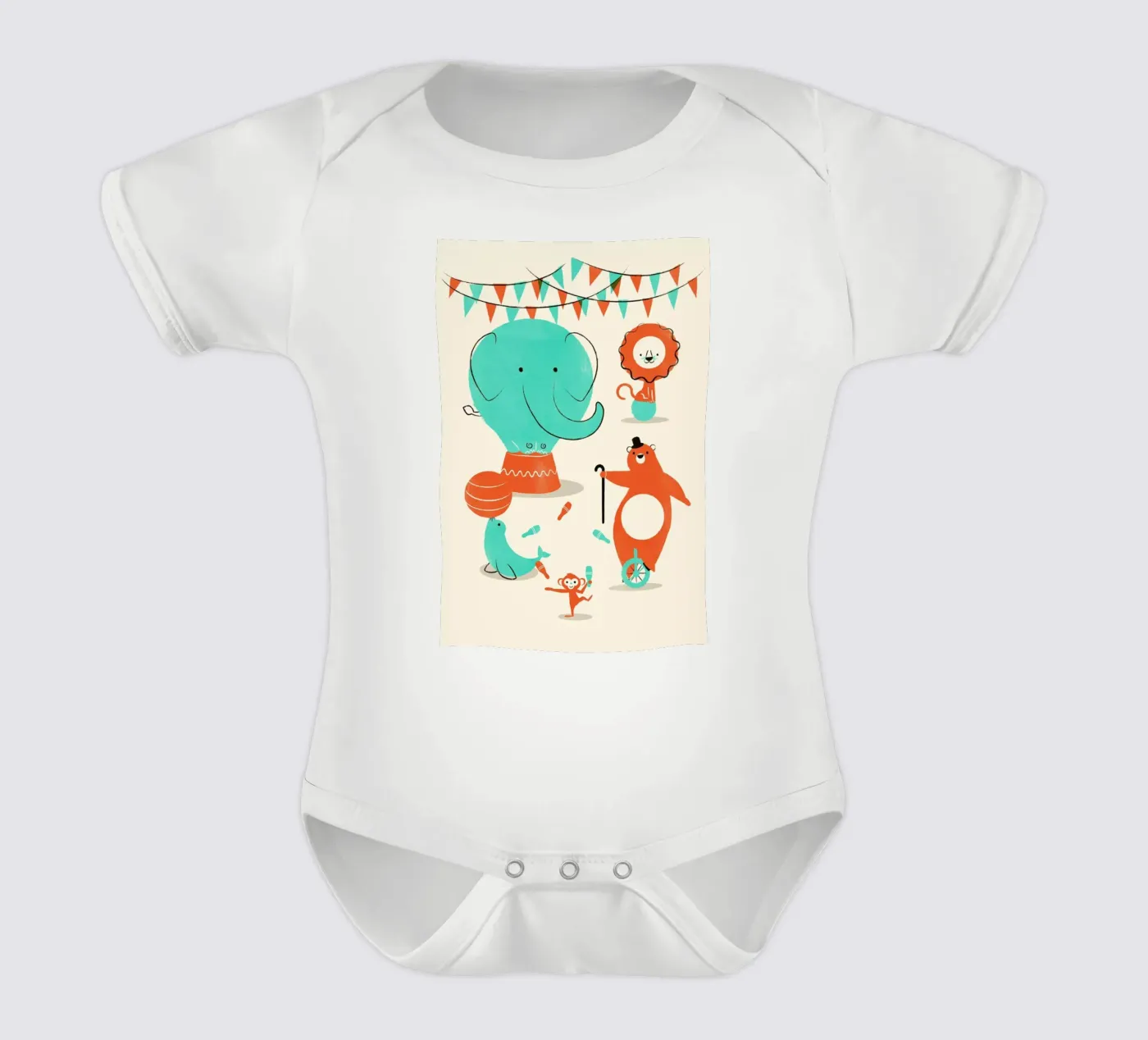 Circus body neonato maniche corte da Jay Fleck
