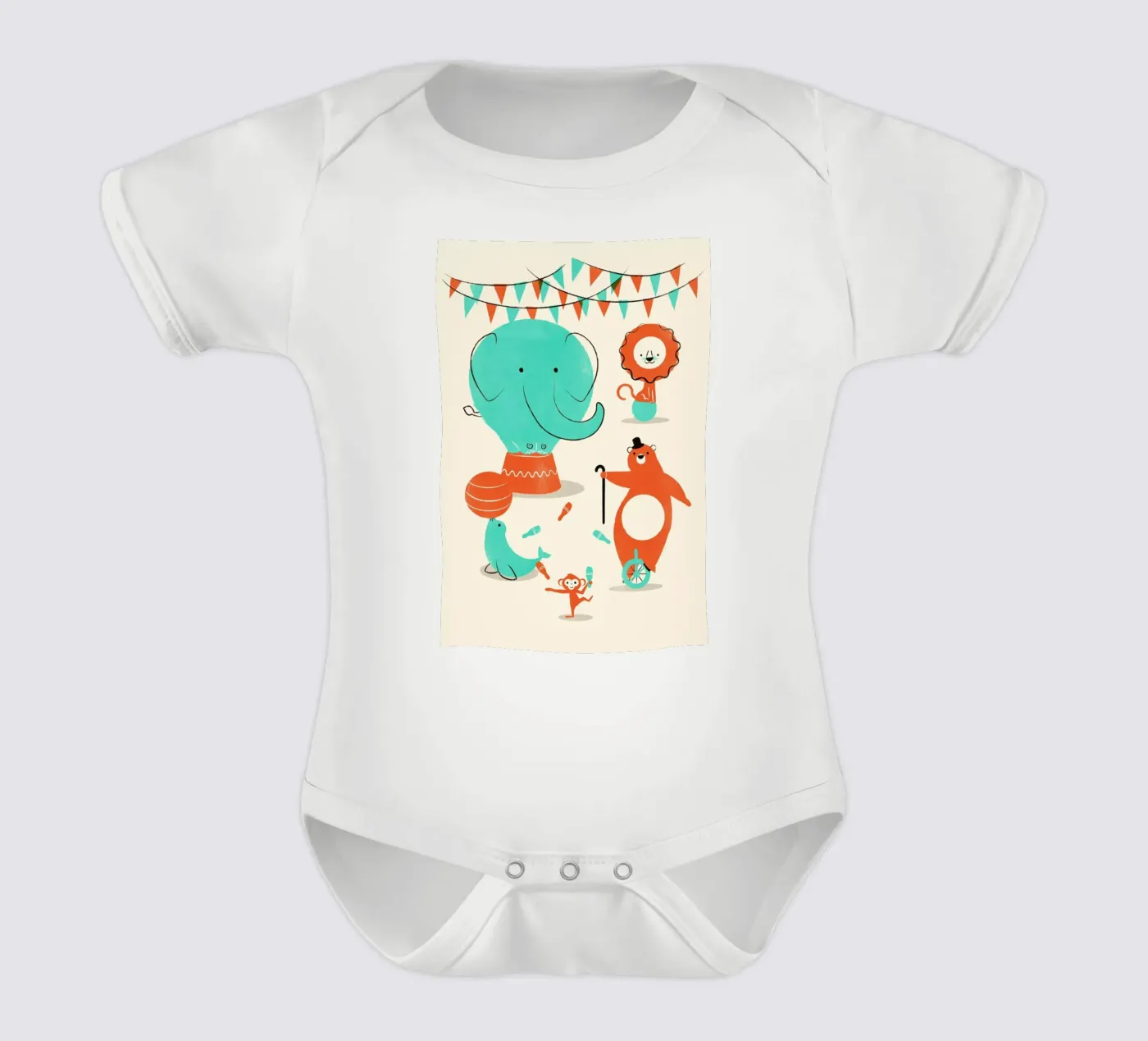 Circus Kurzarm Babybody von Jay Fleck