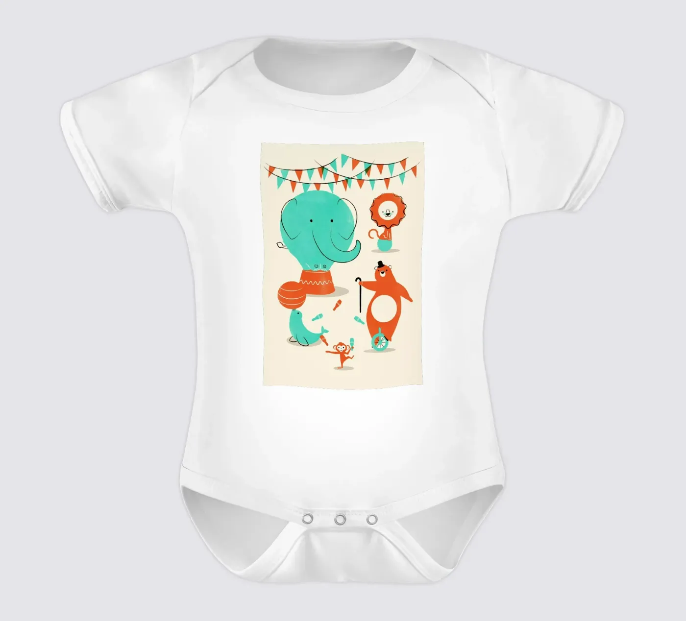 Circus body neonato maniche corte da Jay Fleck