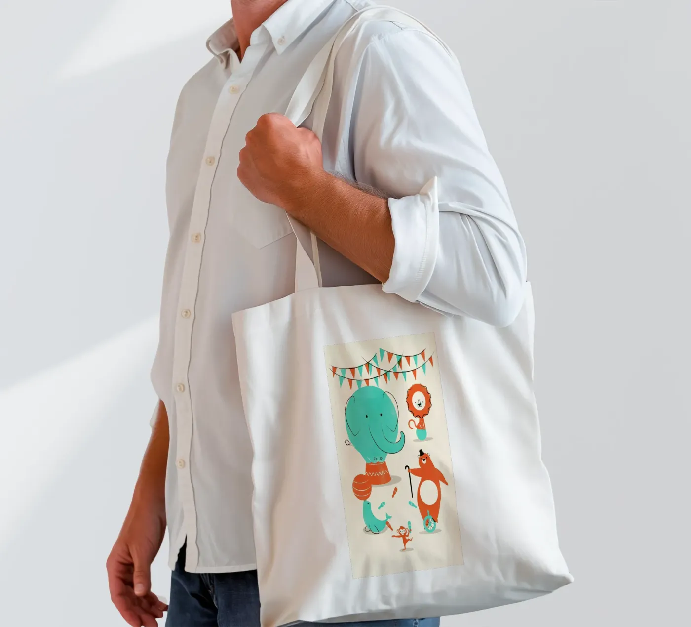 Circus borsa in juta da Jay Fleck