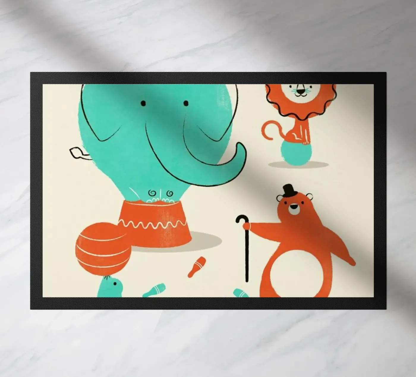 Circus deurmat van Jay Fleck