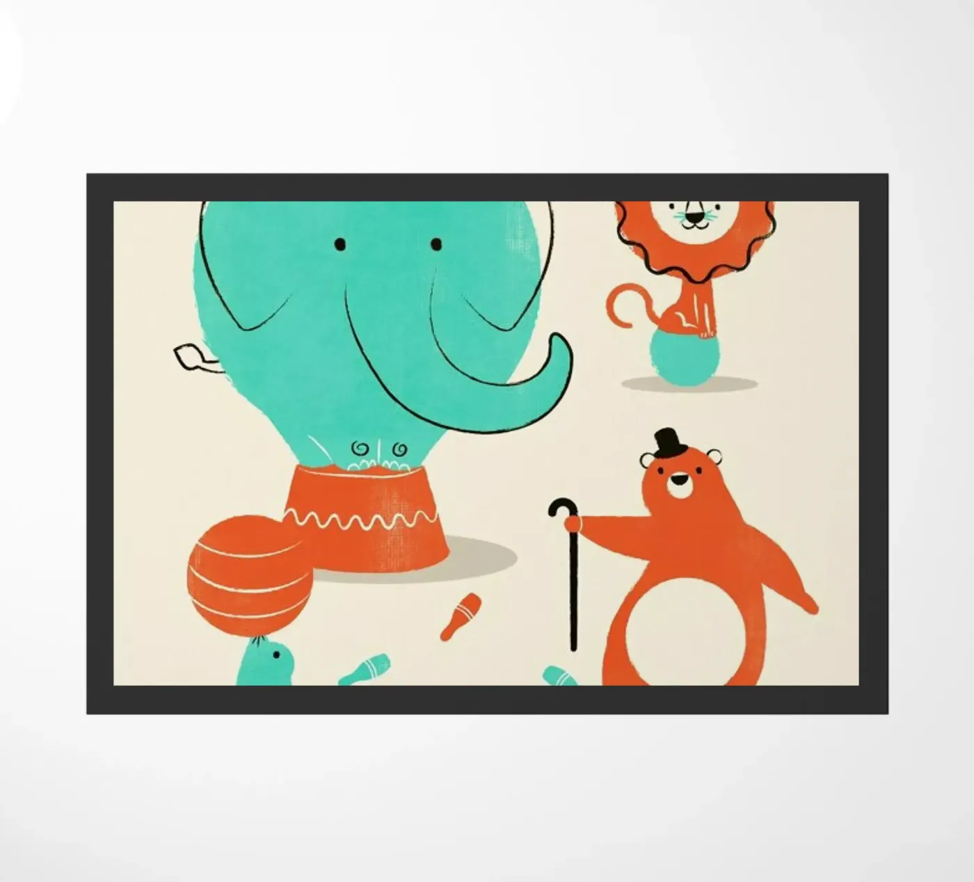 Circus deurmat van Jay Fleck