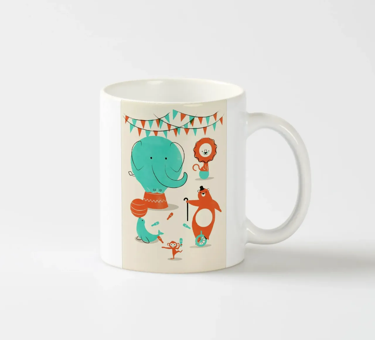 Circus ceramic mug by Jay Fleck