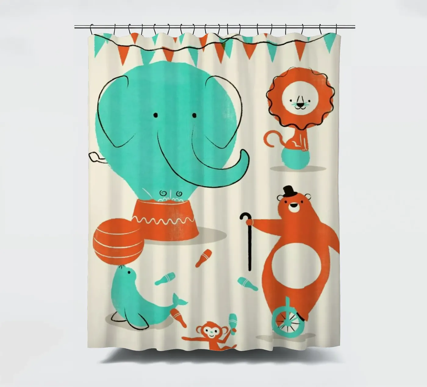 Circus Duschvorhang von Jay Fleck