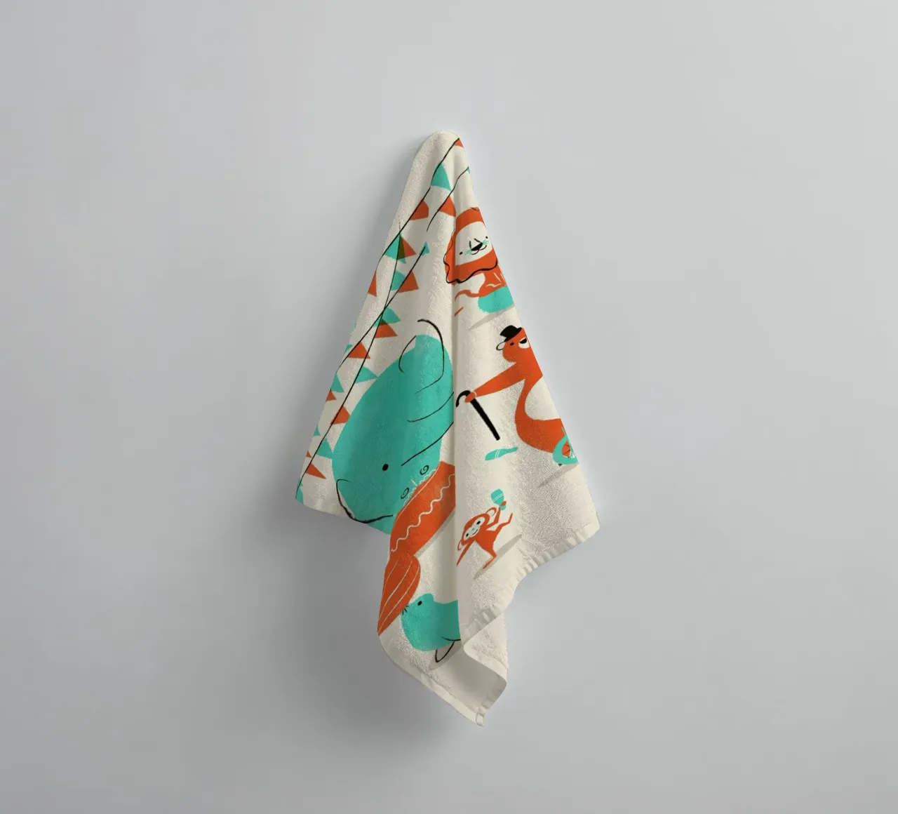 Circus badhanddoek van Jay Fleck