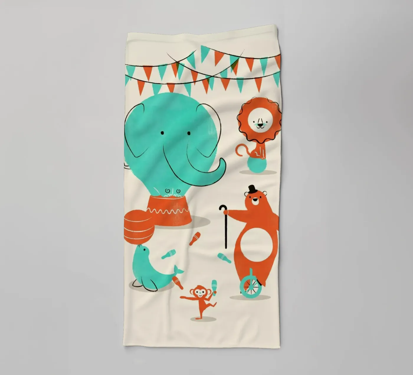 Circus badhanddoek van Jay Fleck
