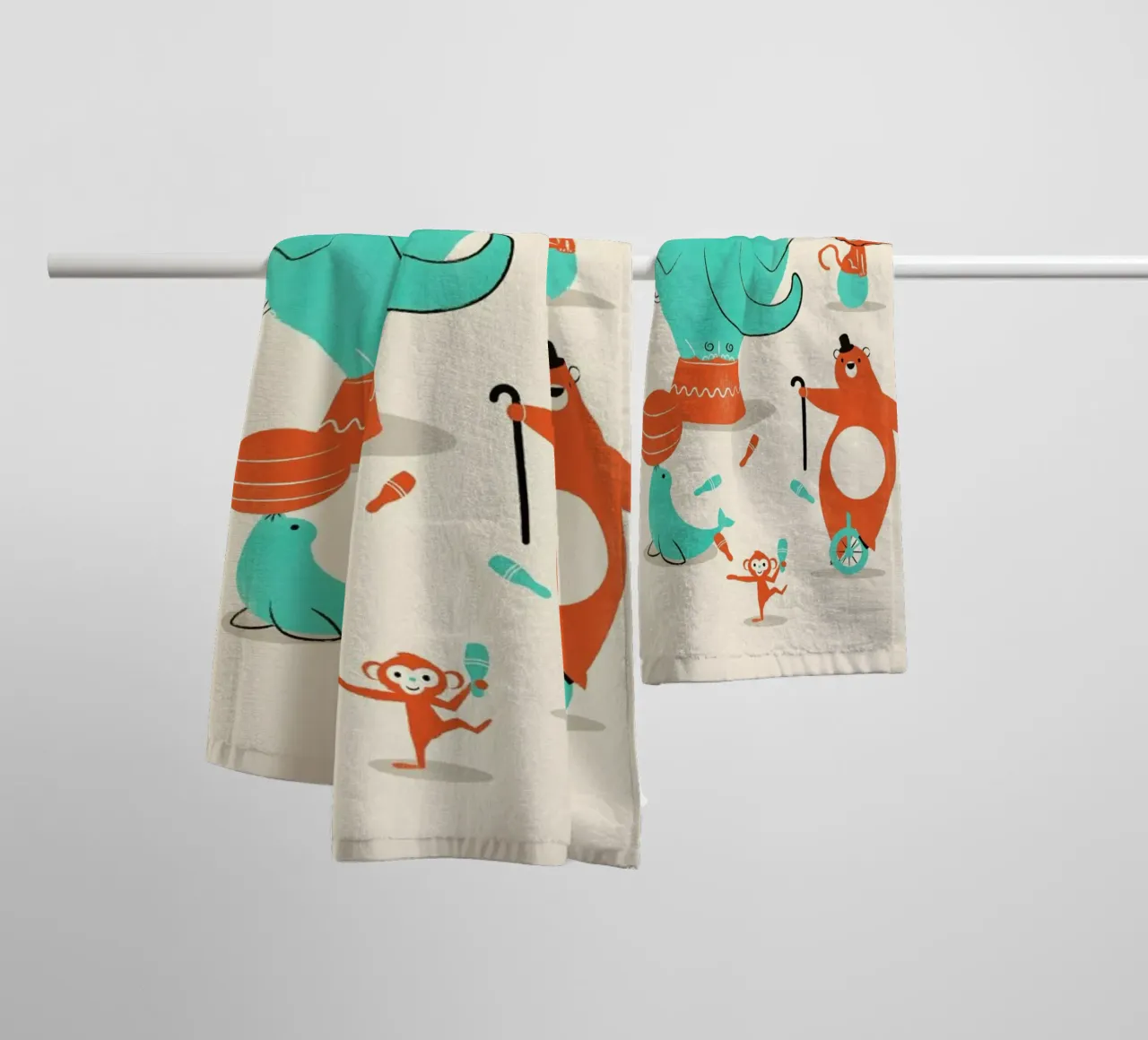 Circus badhanddoek van Jay Fleck