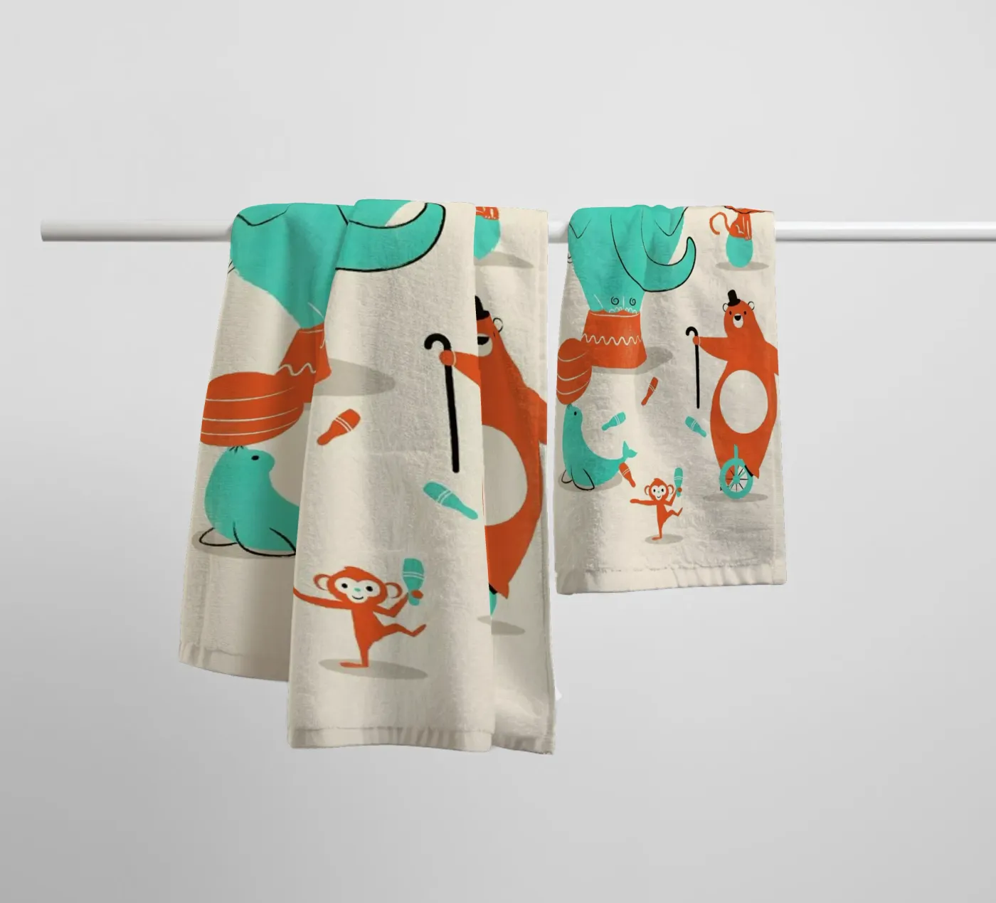 Circus badhanddoek van Jay Fleck