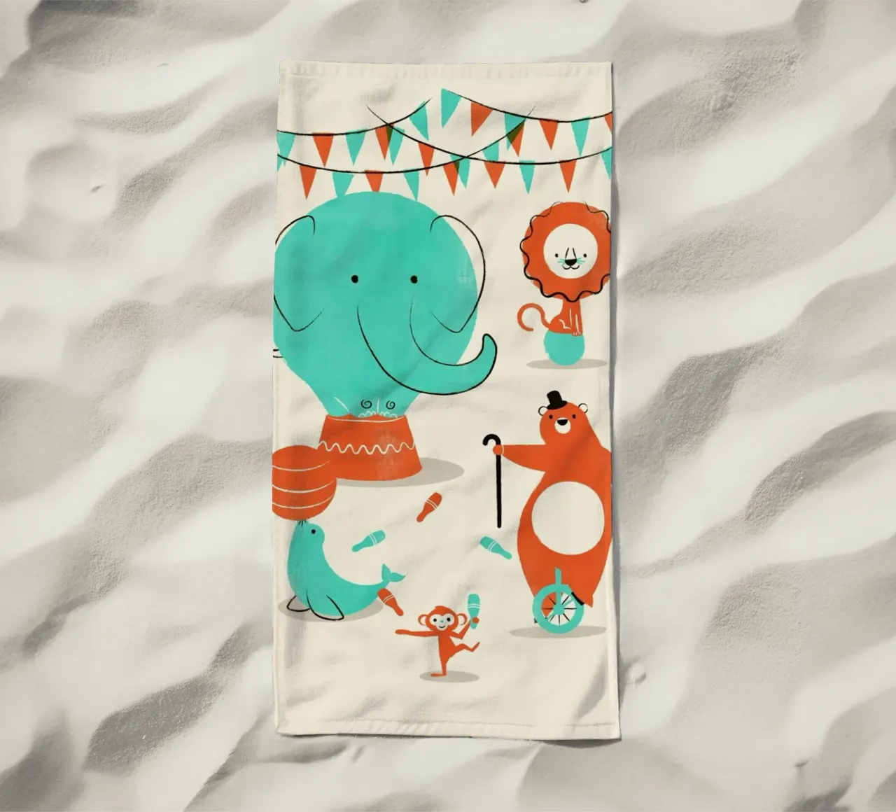 Circus strandhanddoek van Jay Fleck