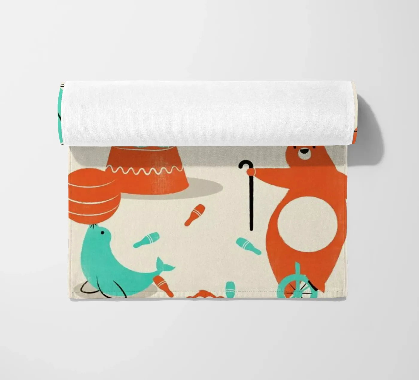 Circus beach towel by Jay Fleck