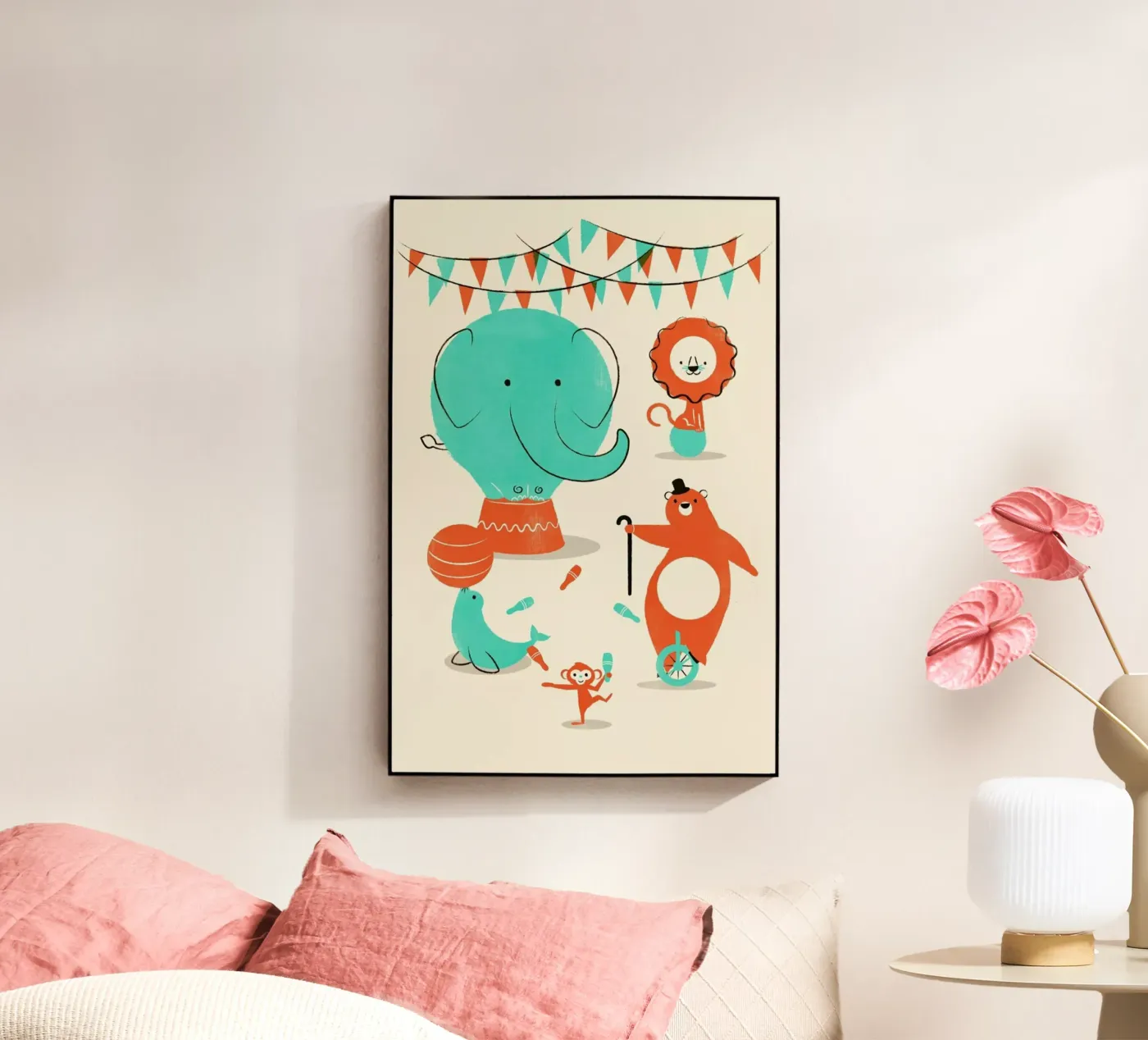 Circus acryl van Jay Fleck