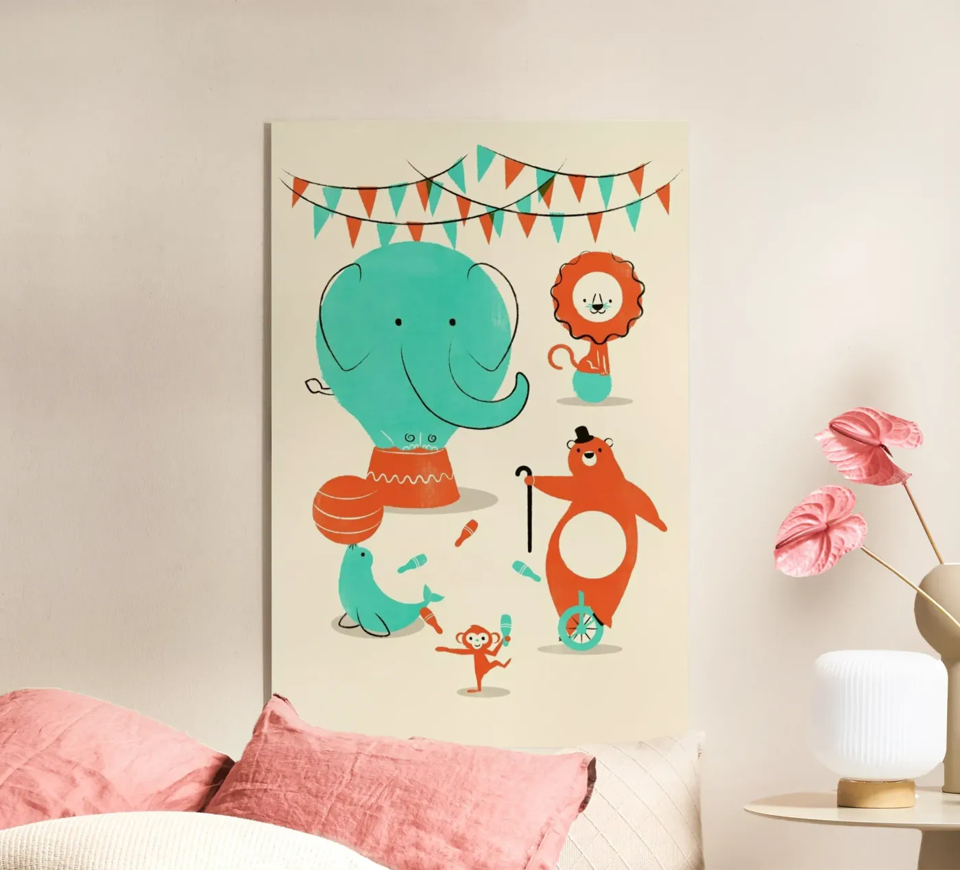 Circus acryl van Jay Fleck