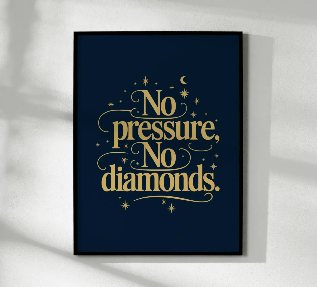 Nessuna pressione, nessun diamante. carta hahnemühle da logic