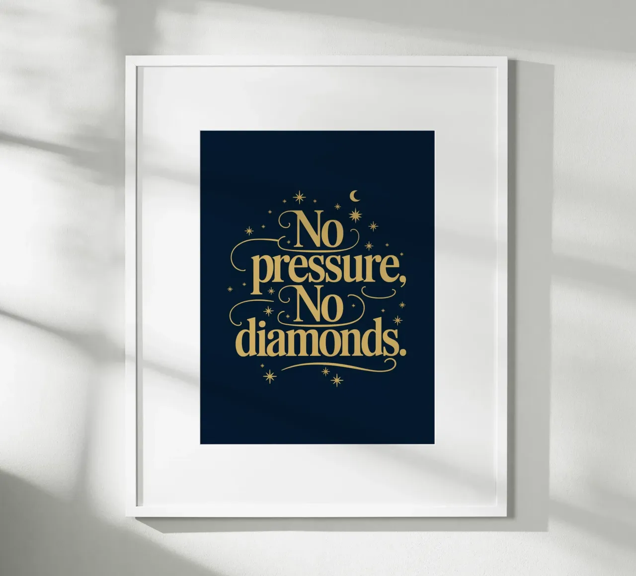 Nessuna pressione, nessun diamante. carta hahnemühle da logic