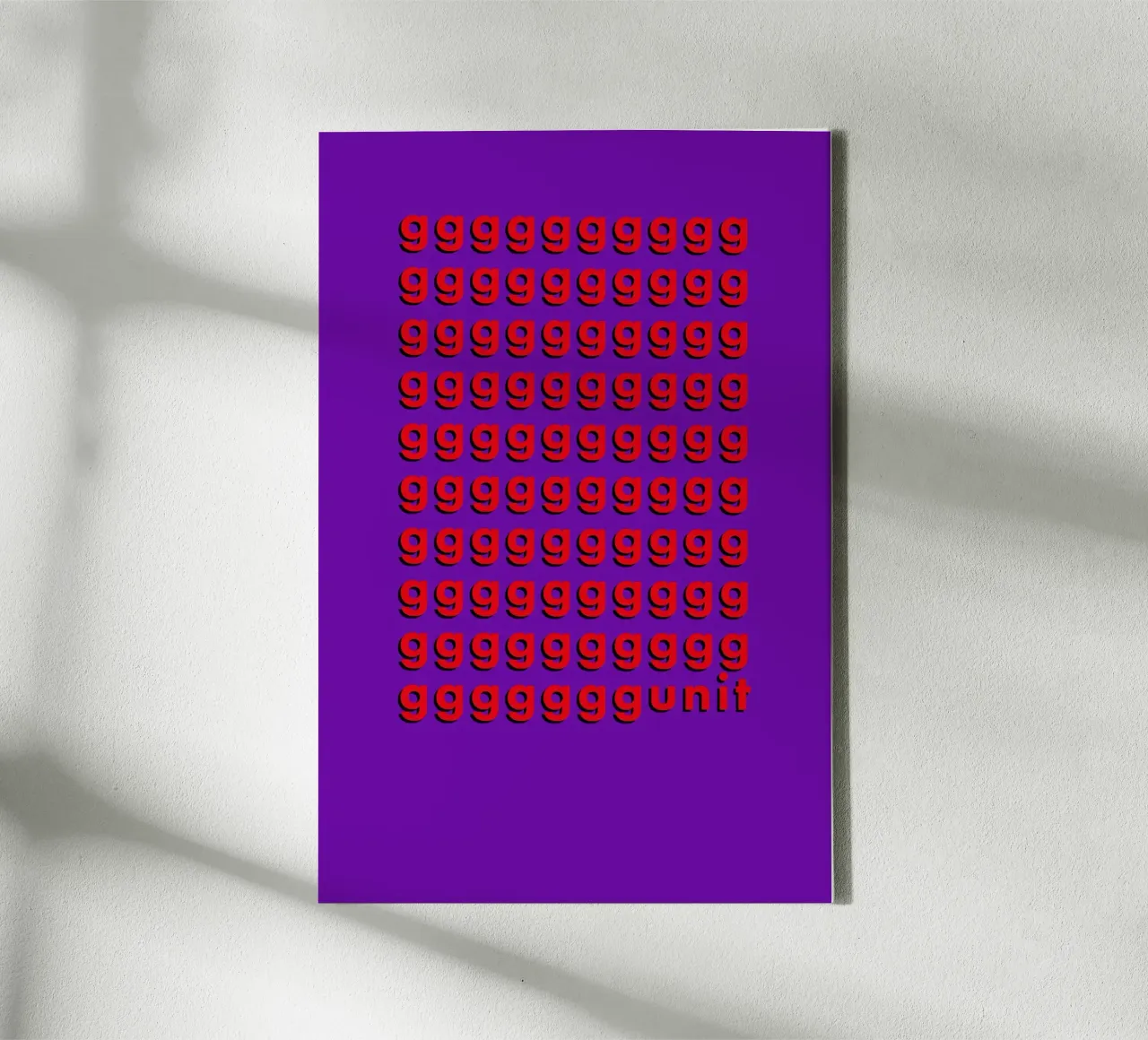 G-G-G-G-Unit Violet/Red tela da DIGIDAVID