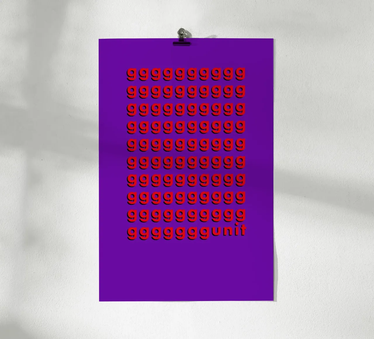 G-G-G-G-Unit Violet/Red poster da DIGIDAVID