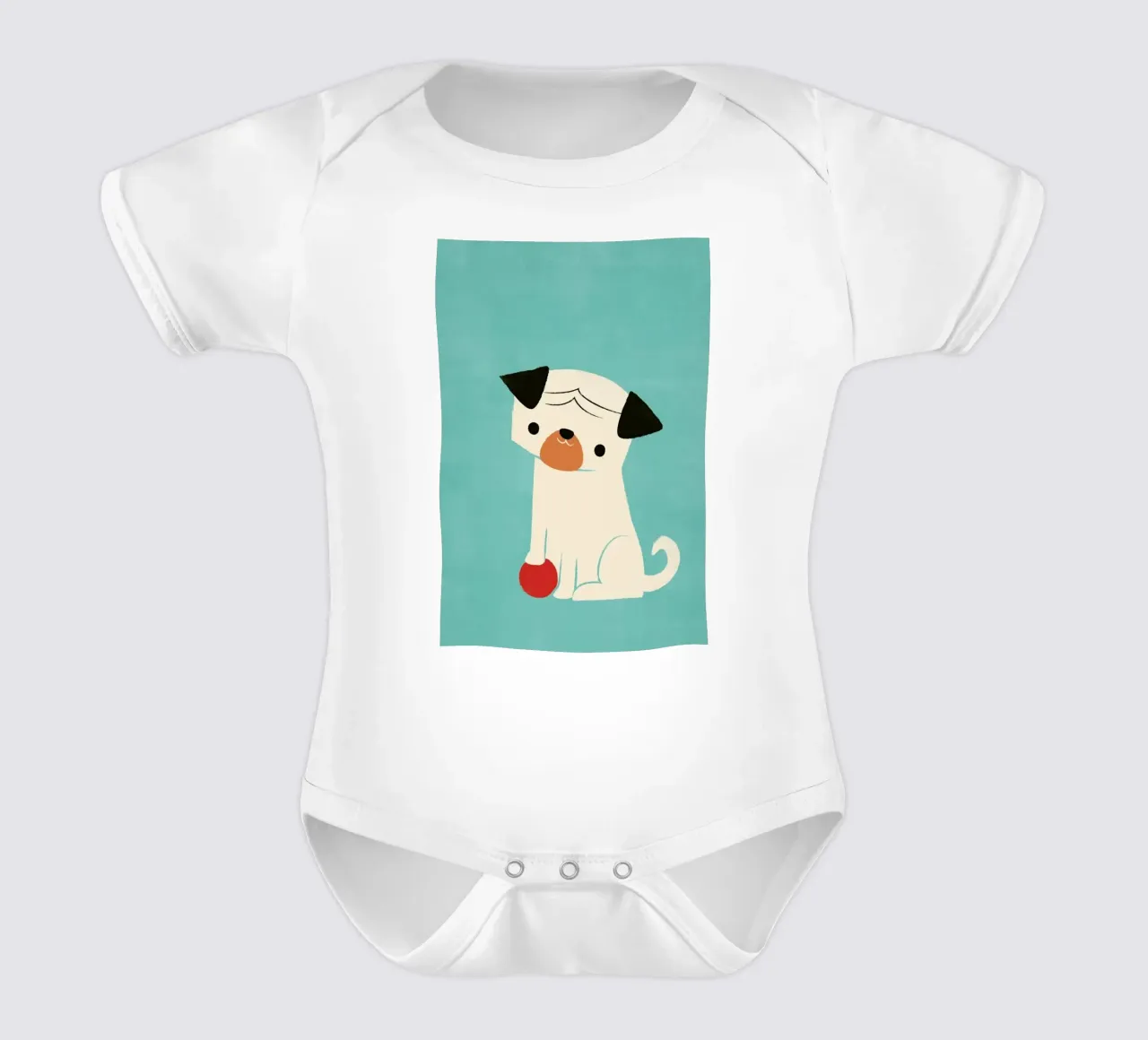 My Red Ball body neonato maniche corte da Jay Fleck
