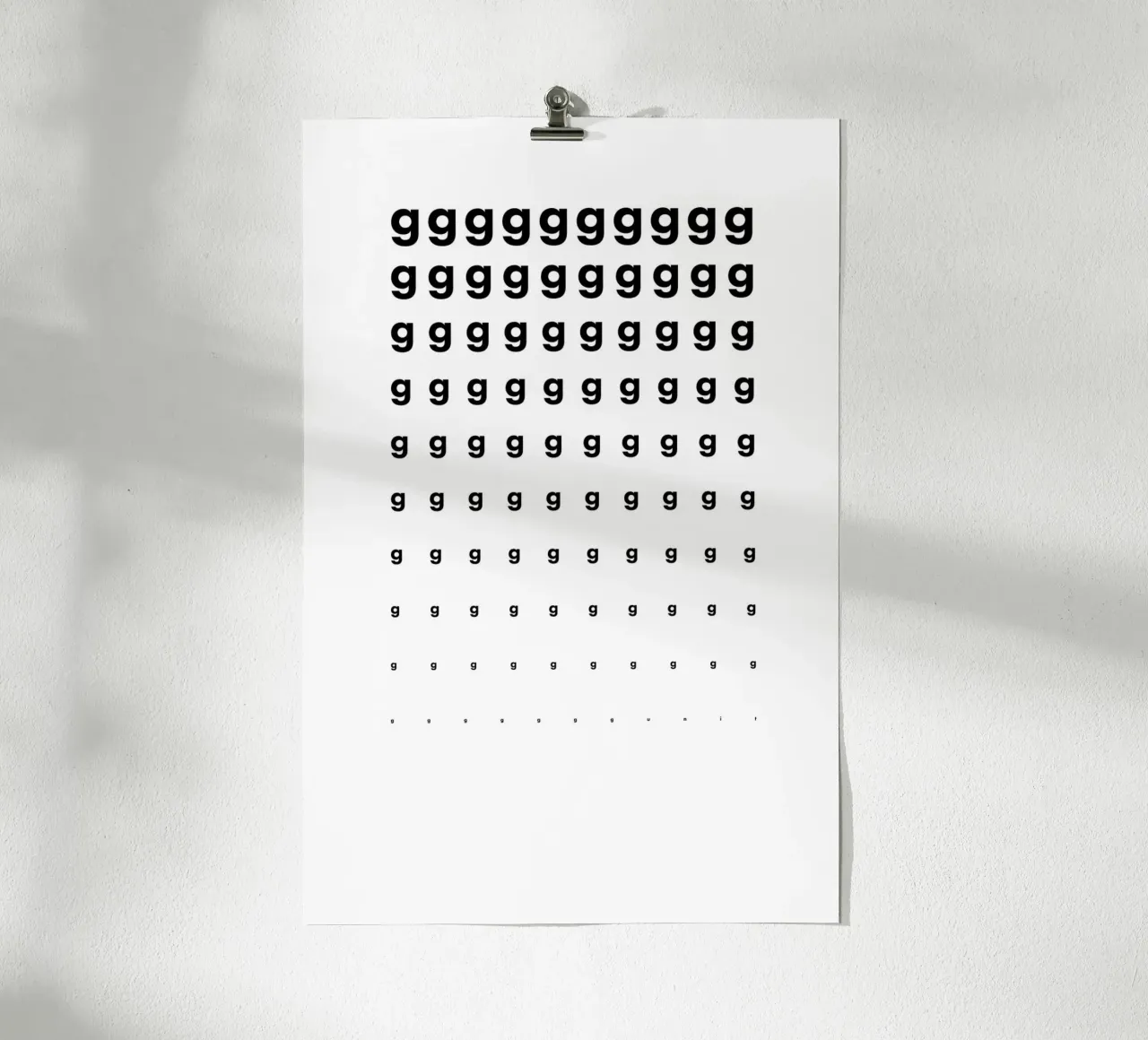 G-G-G-G-Unit Eye Chart carta hahnemühle da DIGIDAVID