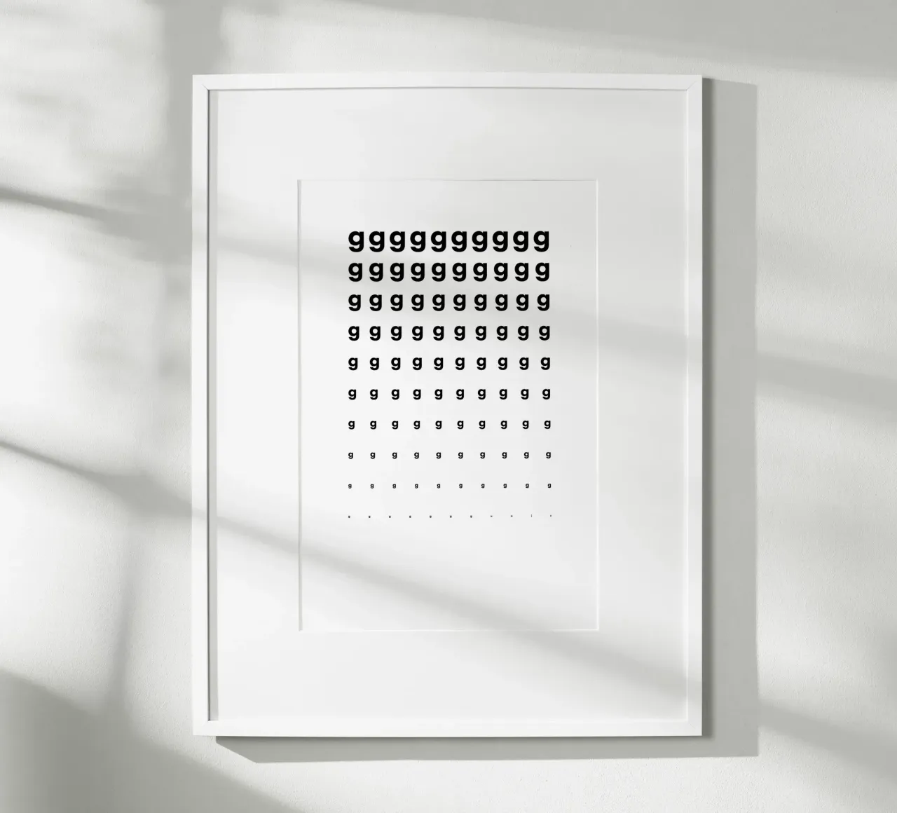 G-G-G-G-Unit Eye Chart carta hahnemühle da DIGIDAVID