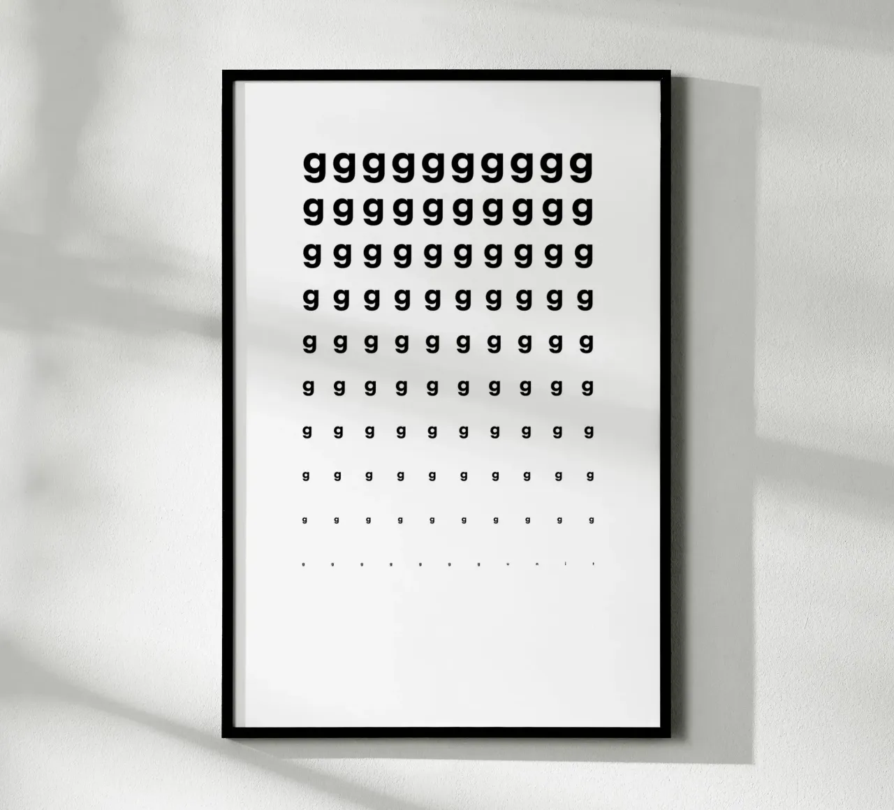G-G-G-G-Unit Eye Chart carta hahnemühle da DIGIDAVID