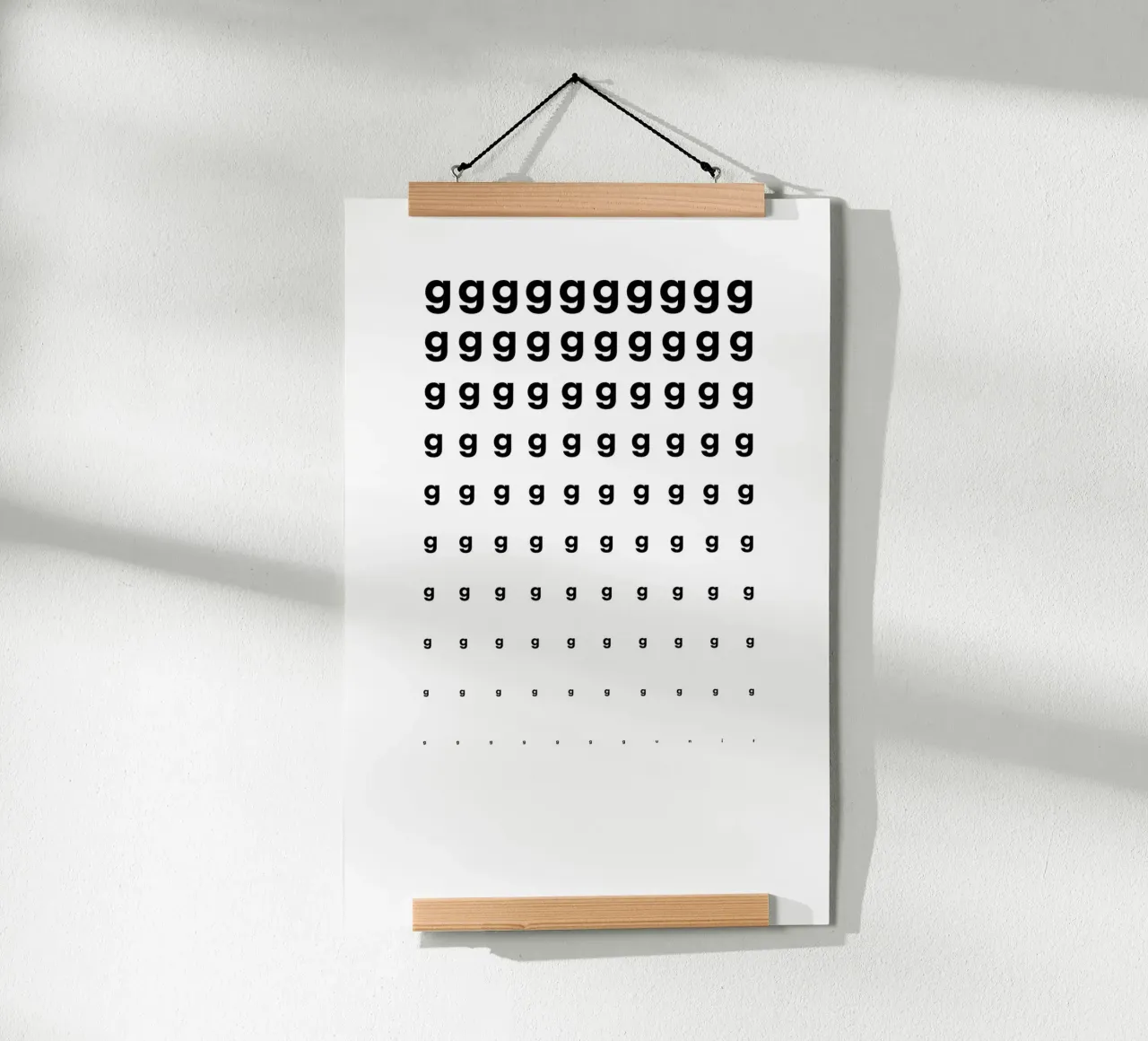 G-G-G-G-Unit Eye Chart carta hahnemühle da DIGIDAVID